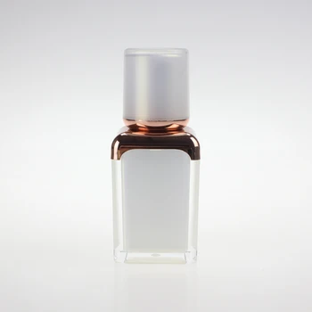 

Emoty 15ml Sqaure acrylic airless cosmetic lotion pump bottle ,plastic packaging bottle 15ml