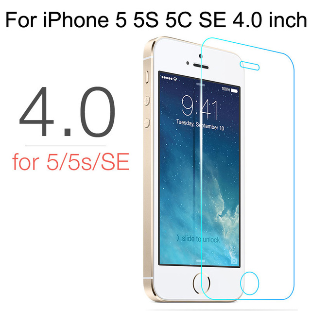 Pieces Tempered Glass For iPhone XS MAX XR 4 4s 5 5s SE 5c Screen Protective Film For iPhone 6 6s 7 8 Plus X Glass Protector