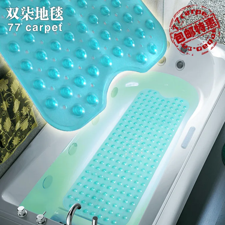

Increase Rectangle PVC Non-slip Bath Mats Shower Safety Mat with Suction Cups Bathtub Cartoon Mat Bathroom Rug Home or Hotel use