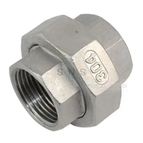 

1-1/4" Malleable Straight Union Coulping Pipe Fitting Stainless Steel SS304 F/F