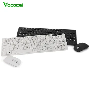 

Vococal Wireless Keyboard Key Board And Mouse Combo Set for Computer PC Gaming TV 98 Macbook Android Overwatch Accessories