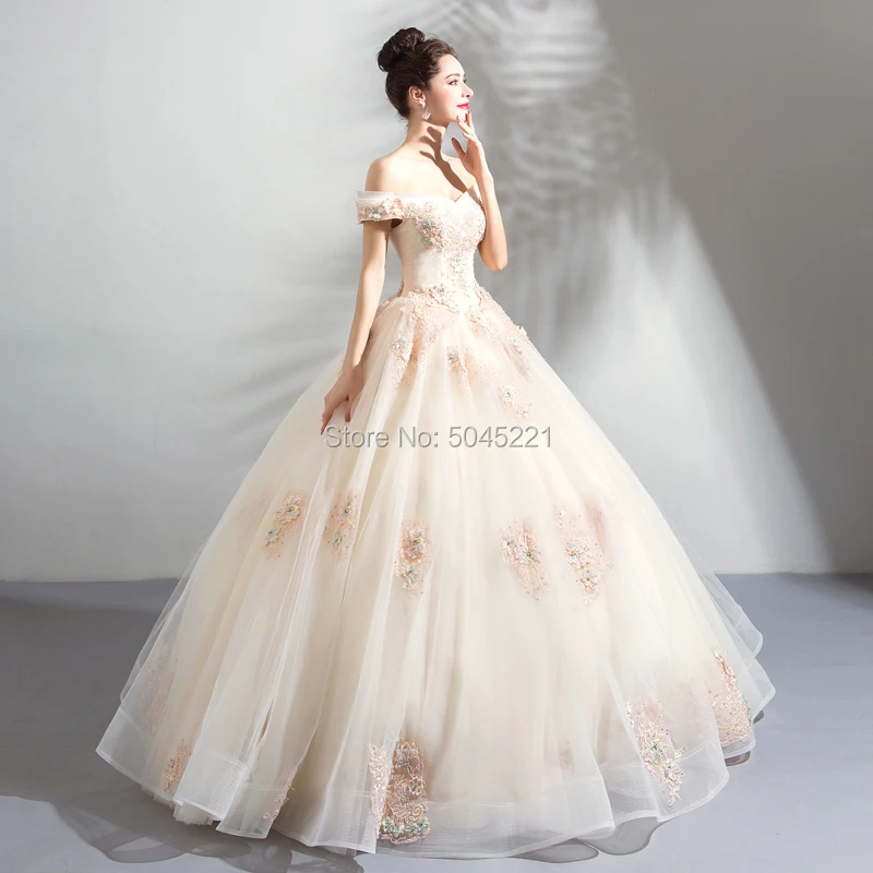 Vestido de festa Longo кружевные вечерние платья на заказ бальное платье аппликация с плеча вечернее платье для выпускного вечера 2019 вечерние платья