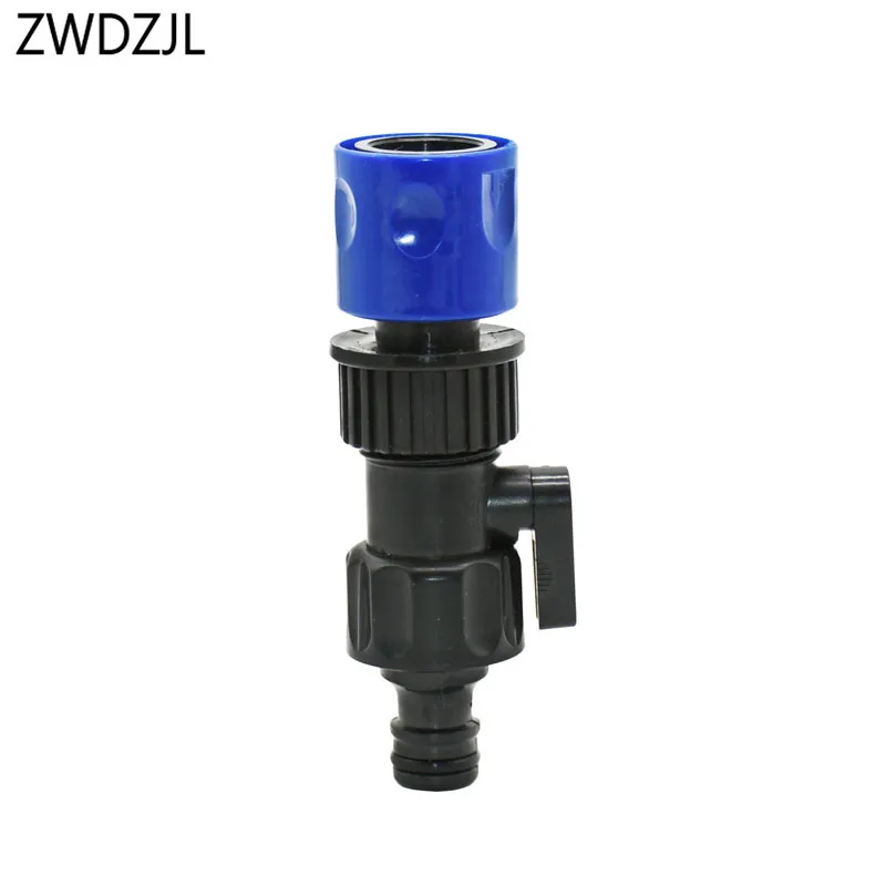 

Plastic Valve with Quick Connector Garden tap 5/8 Watering Prolong Hose Irrigation Pipe Fittings Hose Adapter Switch 1 pcs