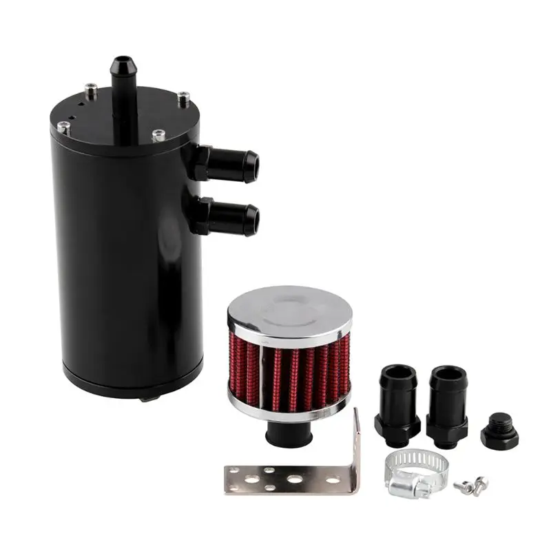 

Car Modification Ventilator Oil Can With Air Filter Universal Style Exhaust Machine Breather Reservoir Tank Filter
