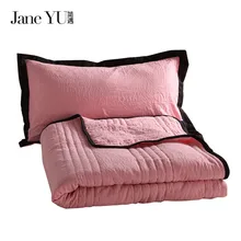 JaneYU 8 цветов, домашнее одеяло с механической стиркой, хлопок, кондиционер, одеяло, queen King size