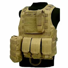 USMC Molle Боевая штурмовая пластина Перевозчик Пейнтбол тактический жилет