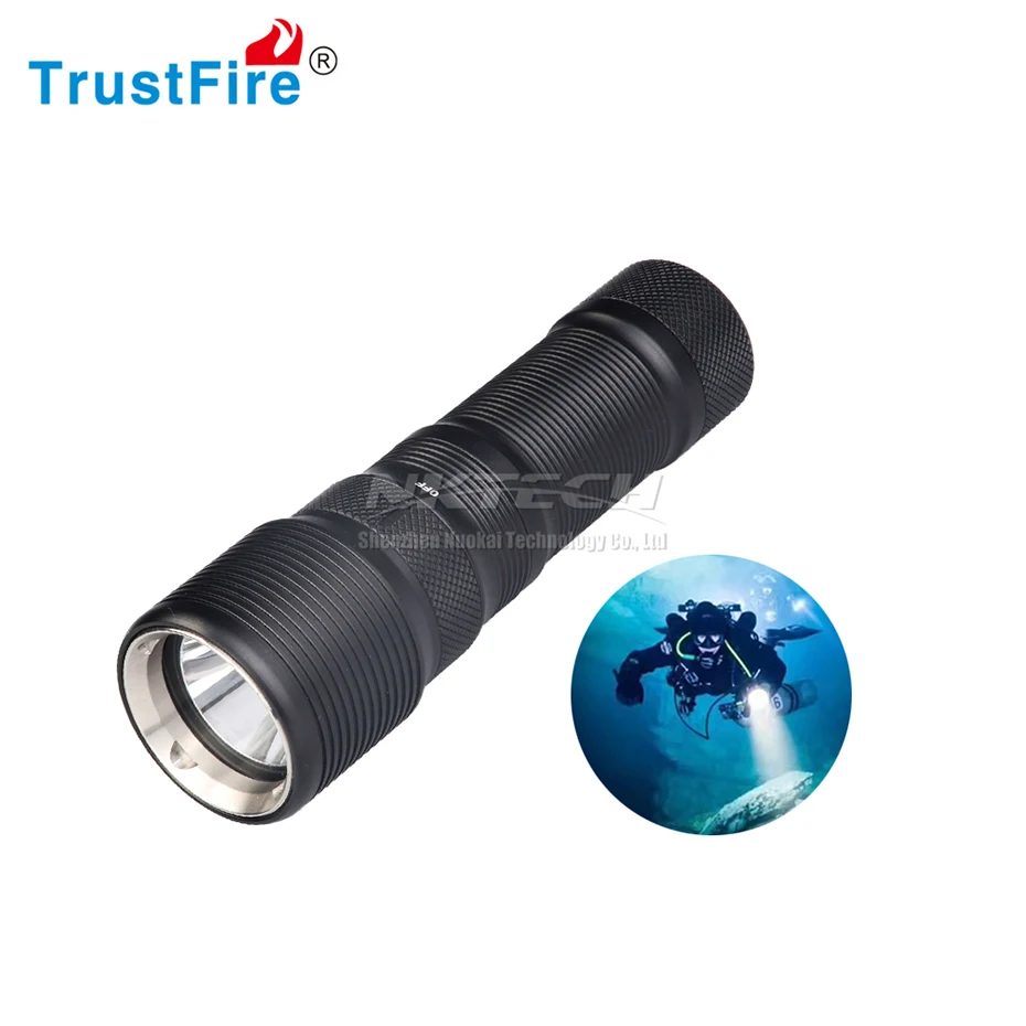 TrustFire DF 008 Diving Flashlight Torch 100m XM L2 LED