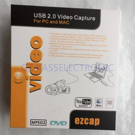 Новинка USB2.0 Карта видеозахвата для MAC и Window8