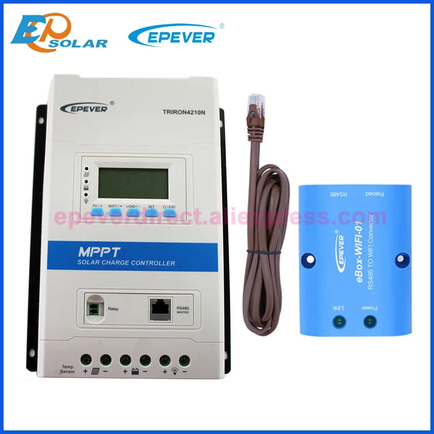 Контроллер солнечной зарядки EPever TRIRON 4210N 4215N 40A 12 В 24 ЖК-Модульный солнечный