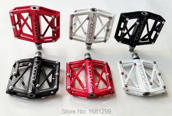 

Brand New POCOOL LCW-3 Aluminum Alloy Mountain bike pedals CNC bicycle pedals MTB bike parts 3 colors with retail box Free ship