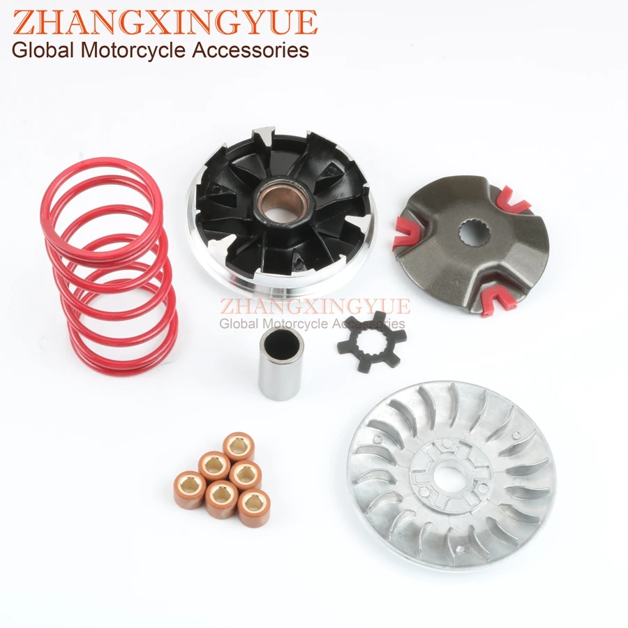 

Scooter Performance Variator Set w / 4.5g-8g 15x12mm rollers for BAOTIAN BT49QT-18C1 18E1 18F1 20C 28A 28B 1E40QMA 2-stroke