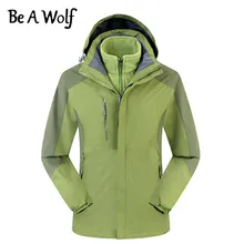 Походная куртка Be A Wolf для мужчин и женщин, уличная походная Лыжная охотничья одежда для рыбалки, зимняя водонепроницаемая ветровка с подогревом 8001