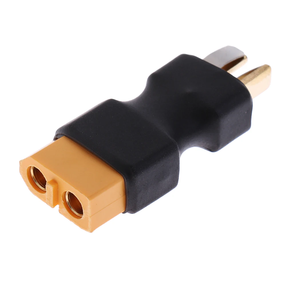 No Wires Connector - XT60 to T-Plug Adapter Deans Style for RC Cars & Boats