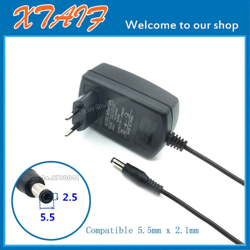 DC 12V2A Adapter AC 100V-240V Converter Switch DC Power Supply Adapter EU Plug for Surveillance CCTV Camera Accessories
