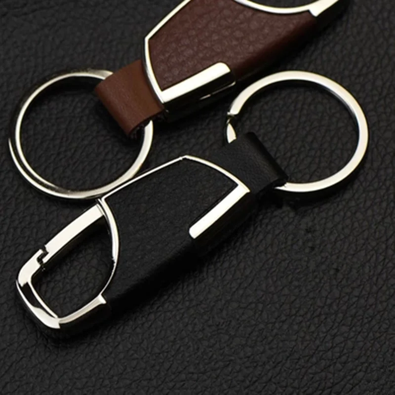 

Car styling Metal Head layer cowhide key Chain case For Acura MDX RDX TSX ZDX RLX ILX For Buick LaCrosse verano GS Regal Excelle