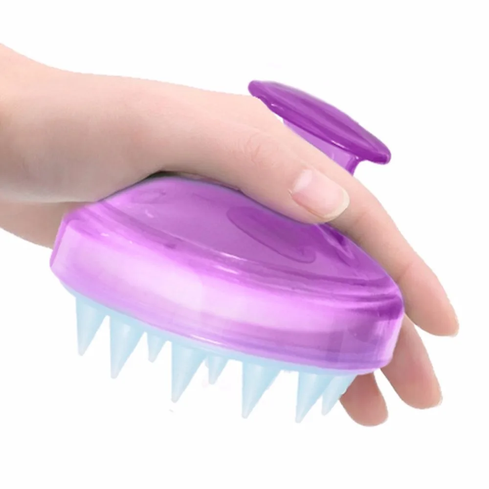 Mini Portable Silicone Hair Scalp Massage Comb Magic Hair Brush Soft