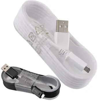 

200pcs/lot white black 1.5M 5FT braided Fabric + metal micro 5pin cable Accessory Bundles for samsung note 2 4 s6 s7 for htc lg