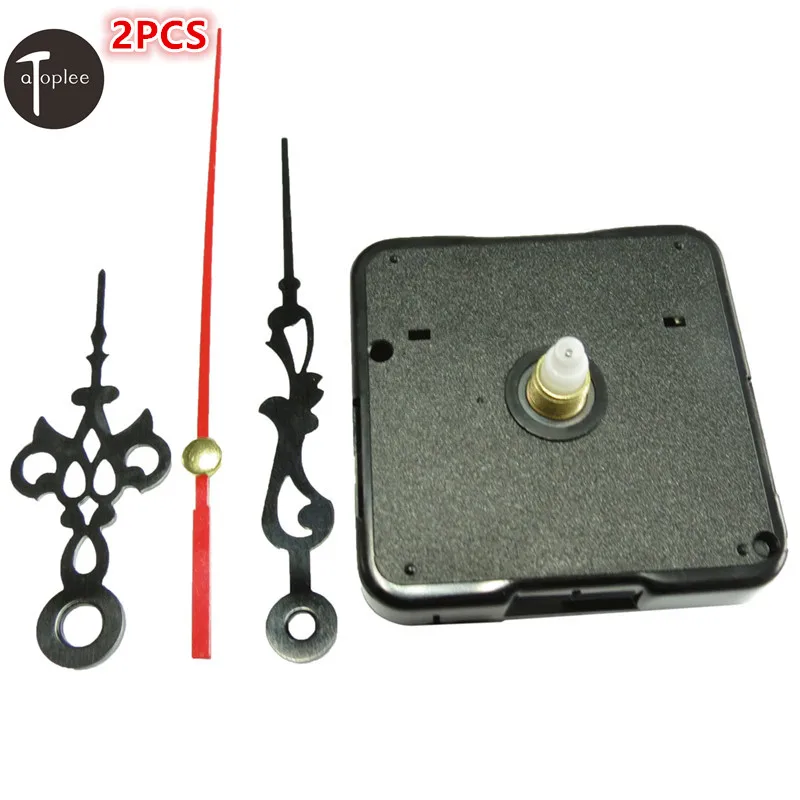 

NEW 2PCS Quartz Clock Movement Kit Spindle Mechanism DIY Repair Part Set Shaft 12mm with hand sets