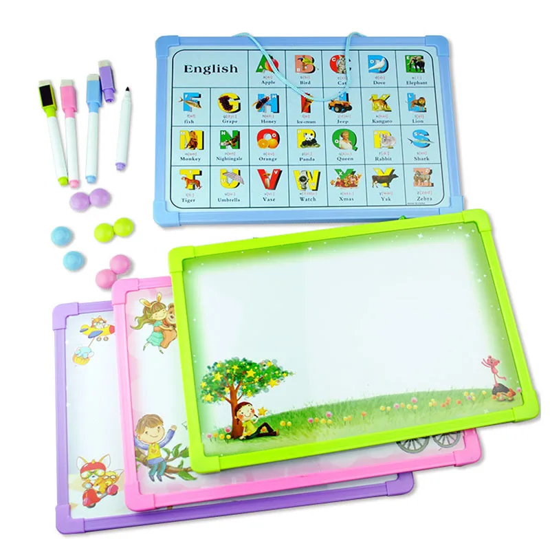 Магнитная письменная доска для рисования с игрушками Английский алфавит для дома, доска для рисования, детская ранняя развивающая игрушка для детей