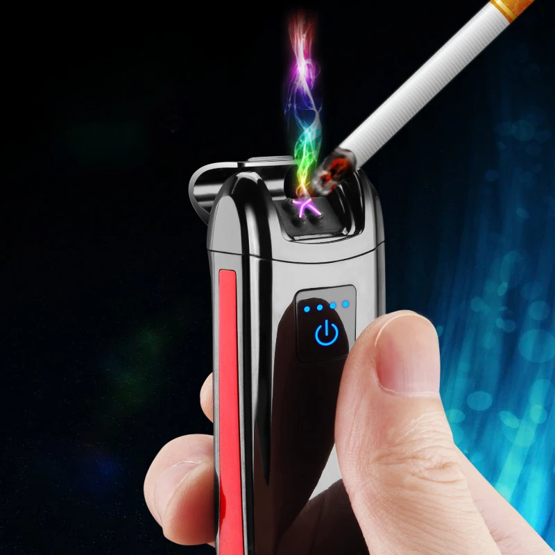 Плазменная USB Зажигалка двойная дуга электрическая зажигалка аксессуары для