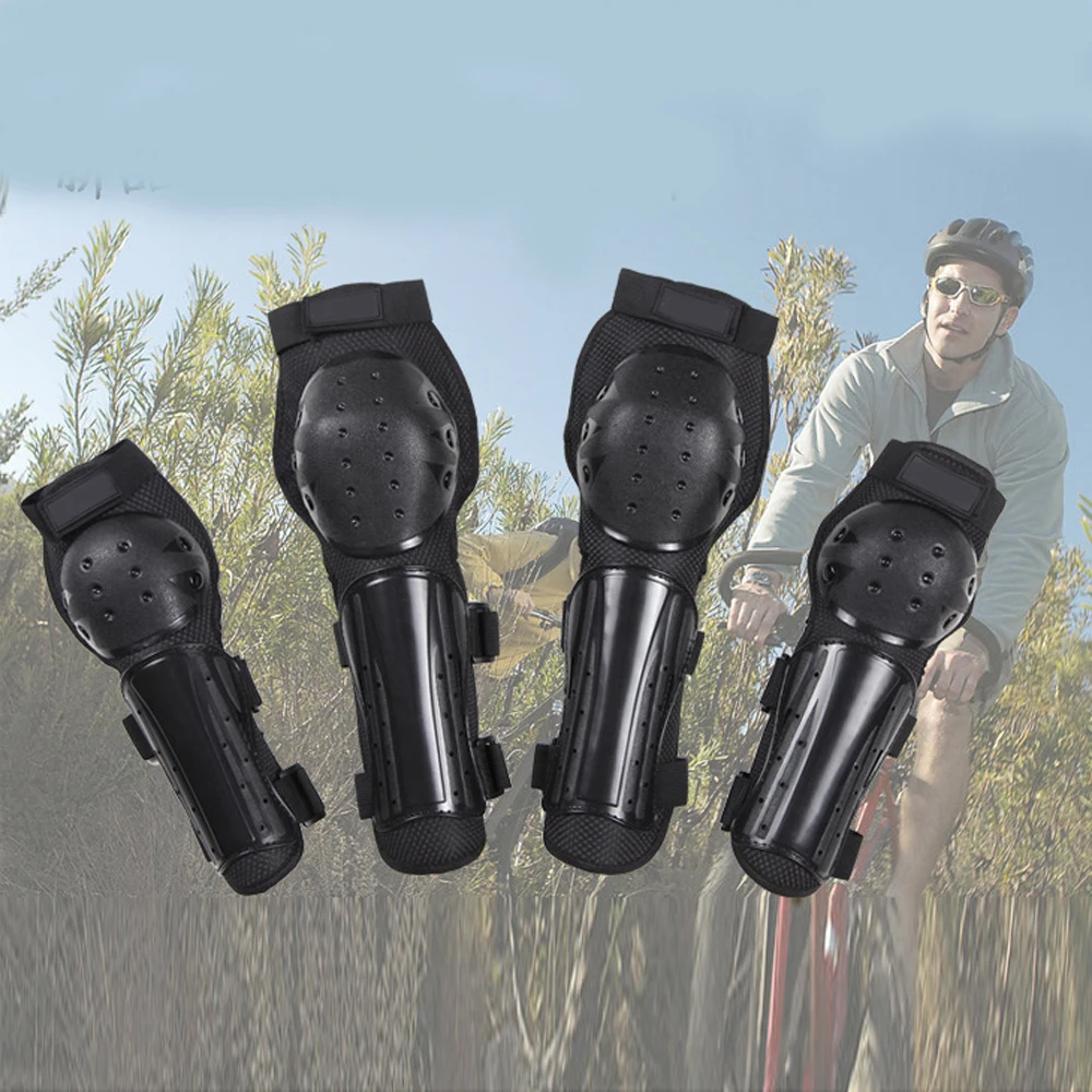 

4Pcs/set Adult Sports Elbow Knee Protector Motorcycle Motorbike Bike Racing Skating Guards Protective Gear Pad