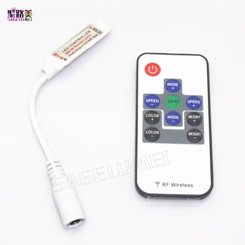 

best price 1 pcs DC5-24V 10 Keys Wireless RF Remote RGB strip Controller Mini Controller Dimmer DC12V 5050 RGB led controller