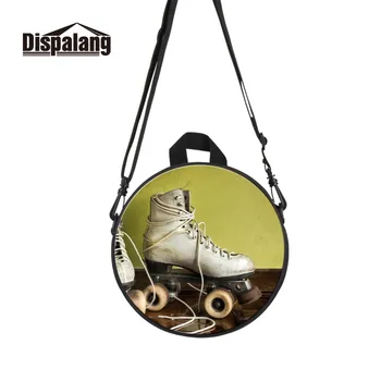 

Dispalang Women's PU Shoulder Bags for Ladies Round Bags Female Crossbody Purse Kids Schoolbag Multi Function Side Bags for Girl