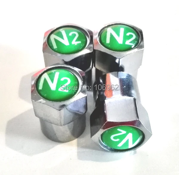 4 шт./партия азот N2 логотип латунные Металлические колпачки для шин медные автомобильные TPMS крышка штока клапана аксессуары для шин колпачки для колес