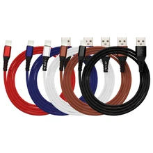3 ноги USB кабель для iPhone 8 6 6s 7 Plus 5 5S SE X 5 V 2A Быстрая зарядка USB кабель для iPad телефонный кабель нейлоновый Плетеный телефон зарядное устройство