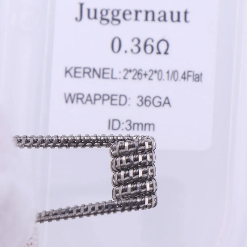 XFKM набор катушек NI80 7 в 1 42 шт. готовые катушки fused clapton 3 ядра 11 ядер juggernaut хлопок