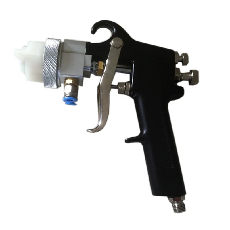 SAT1182 Hot On Sales 95 Chrome Plate Paint Gun Dual Nozzle Spray Gun HVLP 1.3