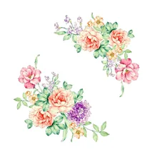 Популярные Цветы 3D наклейки на стену красивые наклейки на Холодильник туалет Decorat Adhesivos De Pared Decoracion De Hogar# A