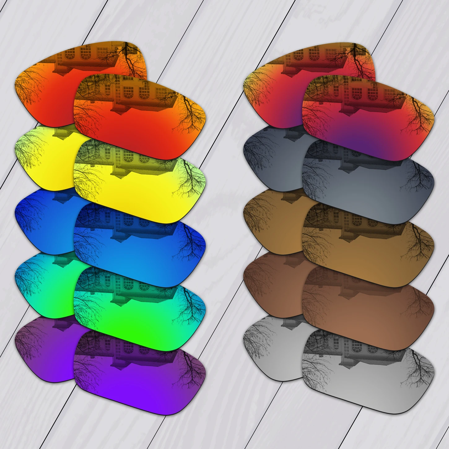 

E.O.S Polarized Enhanced Replacement Lenses for Oakley Jury Sunglasses - Multiple Choice