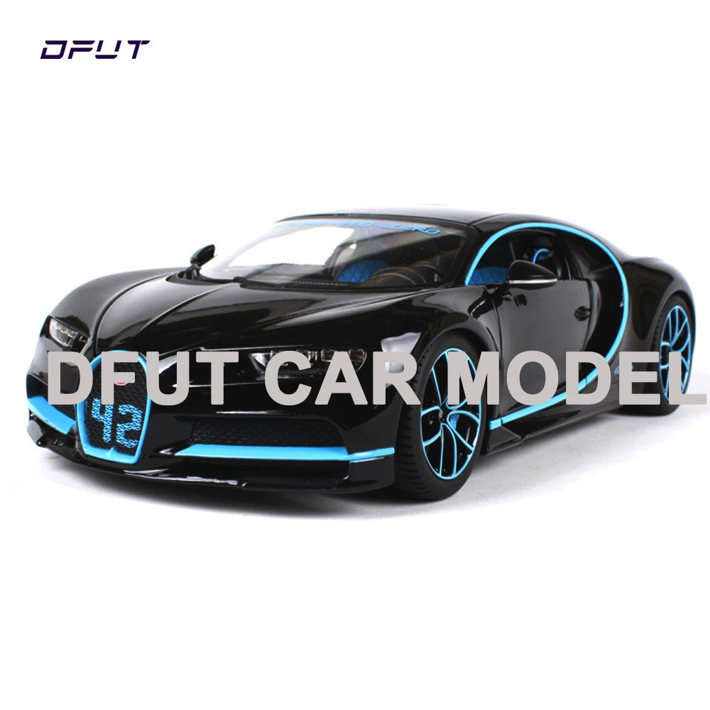 Модель автомобиля Bburago 1:18 Chiron металлическая литья под давлением игрушки для