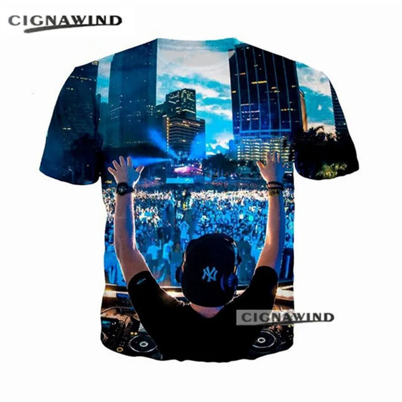 Новая повседневная музыкальная футболка для DJ Avicii Tim Bergling с 3D принтом