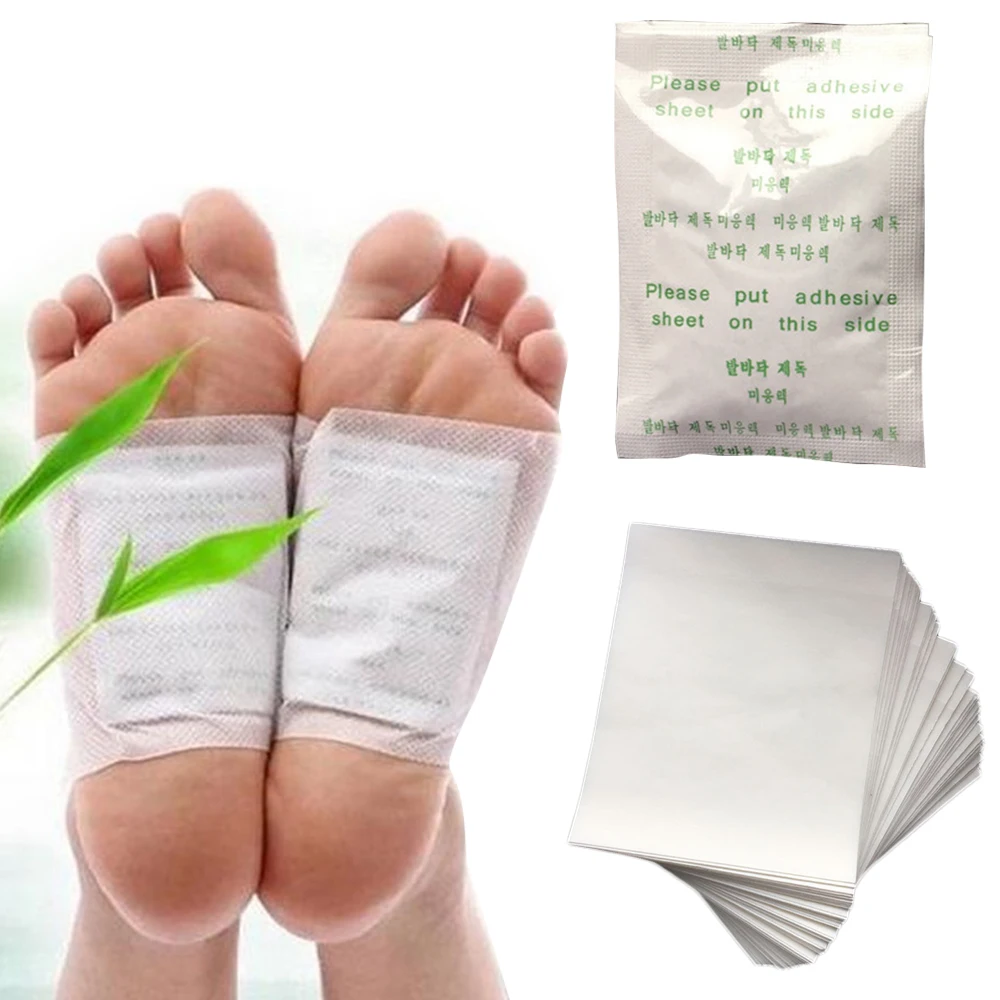 

10pcs Detox Foot Pad Slimming Foot Pads Patches Herbal Body Toxins Cleansing Adhesive Pads Slimming Foot Patches Health Care