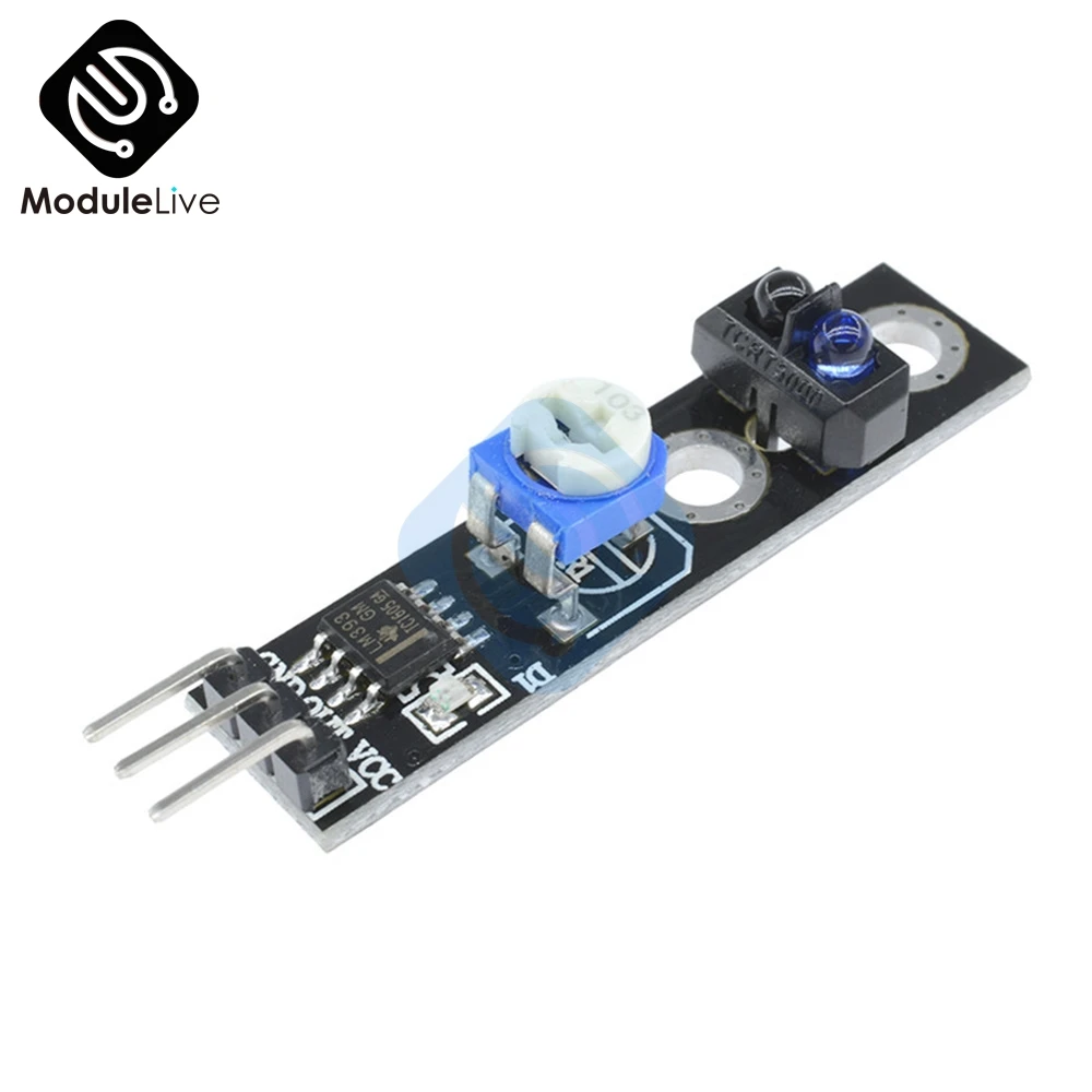 

10Pcs TCRT5000 Infrared Reflective IR Switch Sensor Board Barrier Line Tracking Module 4Pin 3.3-5V For Arduino Smart Car