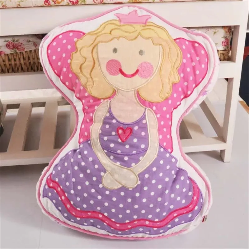30x40cm Cotton Quilt Cushion Pink Butterfly Shape Pillow Sofa With Core Waist