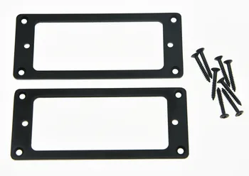 

Black Metal Mini Humbucker Pickup Mounting Rings Flat Bottom Mini Pickup Frame