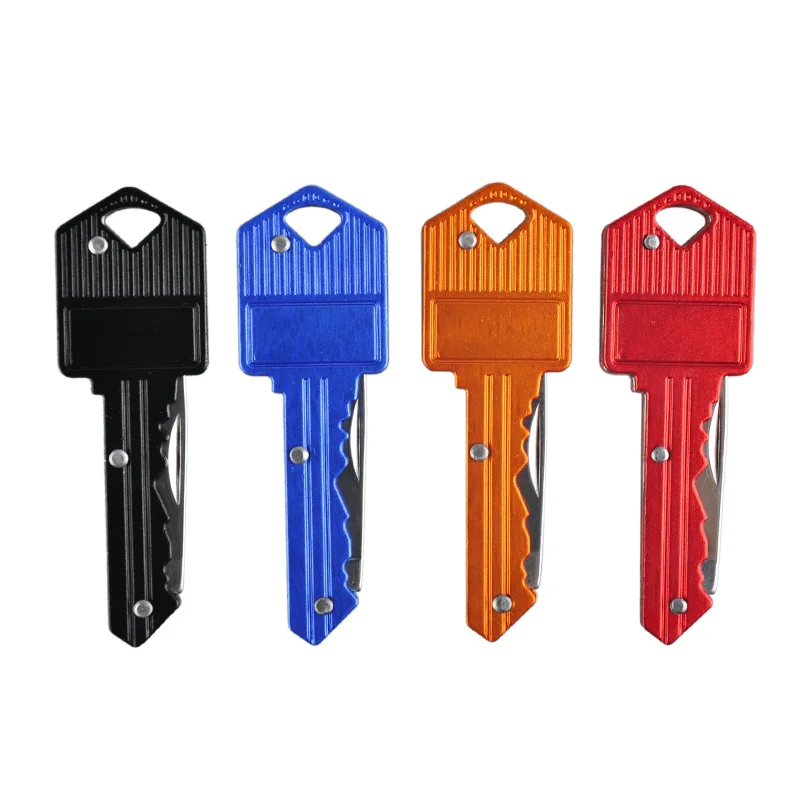 

Outdoor Tools Colorful Portable Foldable Key ChainPocket Knife Mini Camping Key Ring Knife Multifunction Outdoors Gear 4 Colors