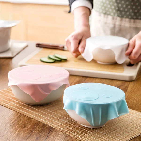 

Cutie cartoon multi-functional silicone plastic cover microwave oven sealed bowl cover Special heating cover