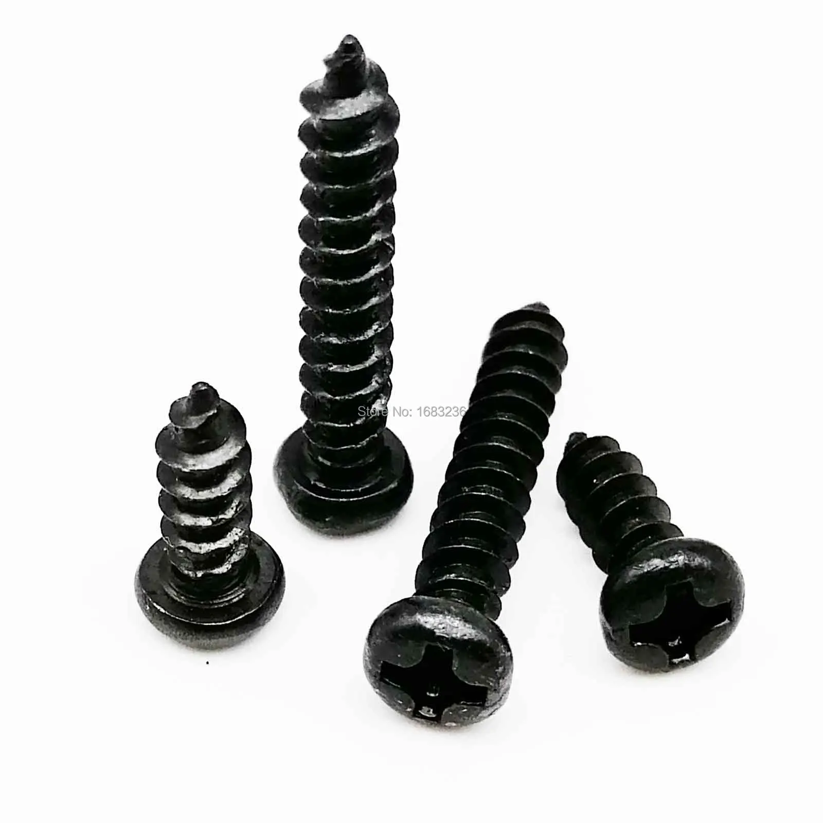 100 шт. M2 M2.6 M3 M3.5 черная оцинкованная сталь Mini Micro Phillips плоская потайная круглая
