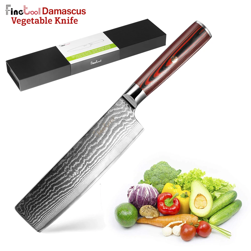 

7 inch Japanese Damascus Steel Nakiri vegetable Knifes chef knife kitchen knife pakka wood Handle Best Sharp High Cooking Knife