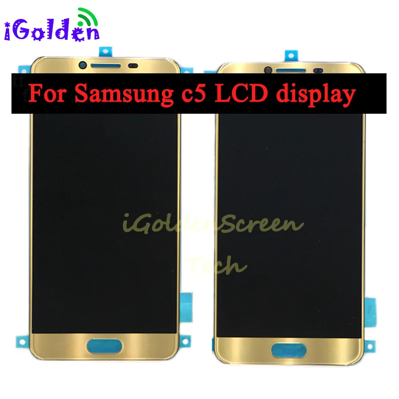 

Super AMOLED For SAMSUNG GALAXY C5 C5000 LCD Display Touch Screen Digitizer Assembly Replacement For 5.2" SAMSUNG C5 LCD Display