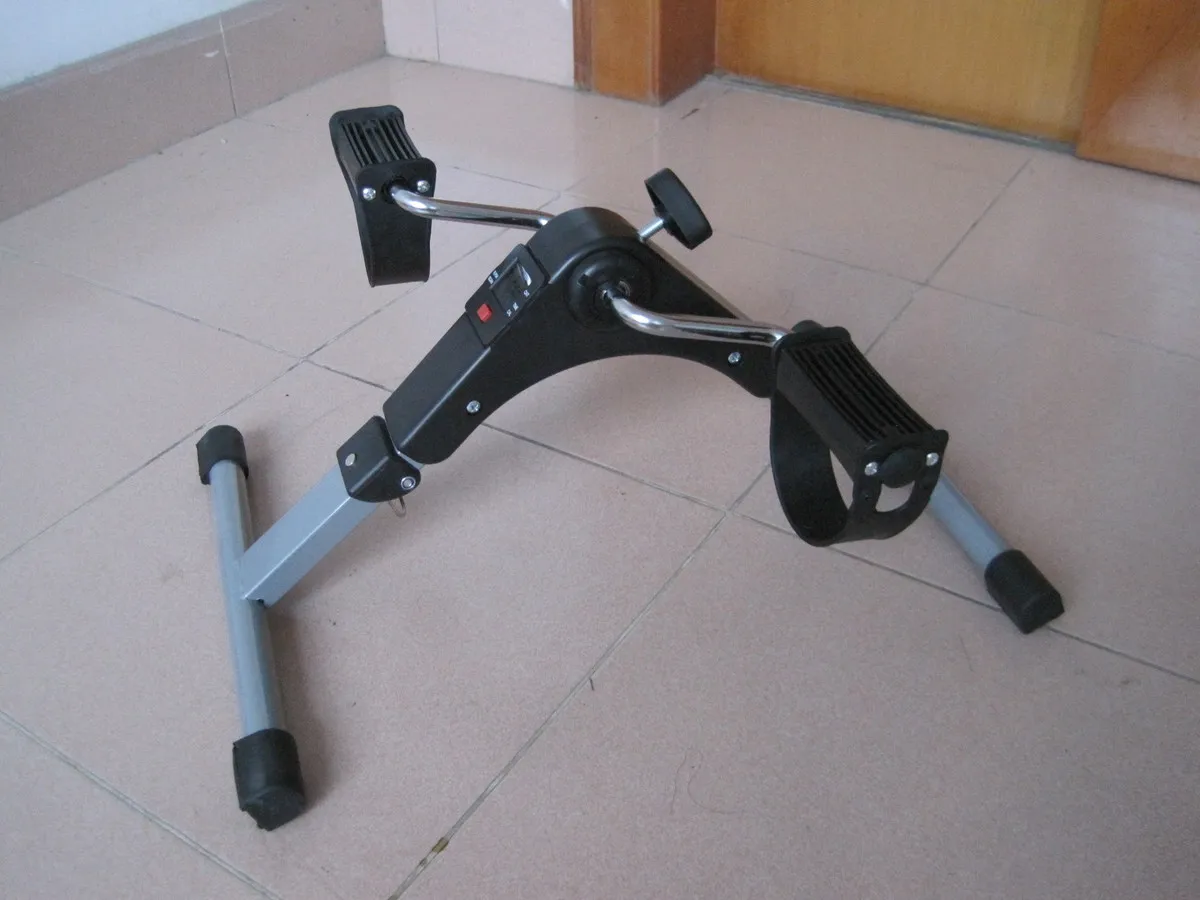Портативный Педальный Тренажер для тренировки ног фитнеса машина мини велосипед Спорт Тренажерный зал оборудование Складная крытая