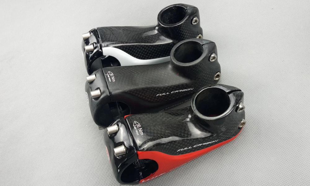 TMAEX New Full Carbon Stem Road/Mountain Bike Stem 80/90/100/110MM Red/Black/White/Silvery Free Shipping Bicycle Stem Parts