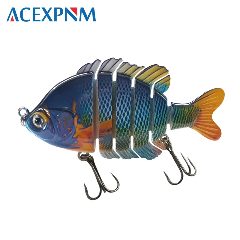 

New 6 Segment Multi Jointed Panfish Swimbaits Topwater Bass Lures Hard Fishing Lure Crankbait Saltwater 9cm 25g Accessories