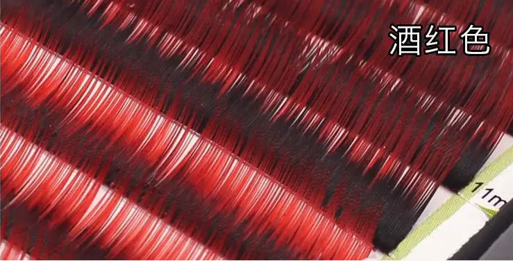 Мода 0,15 мм толщина смешанный размер Цветные Ресницы C локон Синтетические волосы Индивидуальные Накладные ресницы для наращивания Лидер продаж