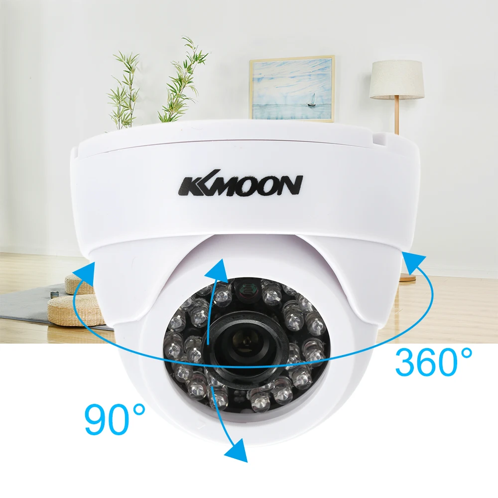 Камера видеонаблюдения KKmoon HD 1200TVL 1/3 дюйма CMOS камера безопасности ночного видения