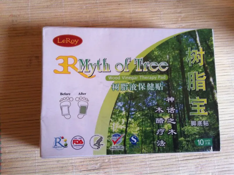 Detox foot plaster/pathces wood vinegar therapy pad 100 natural free